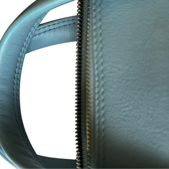 Balenciaga Triangle Duffle S Leather Handbag Blue - Picture 5 of 14